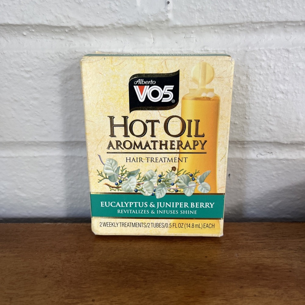 V05 Hot Oil, Aromatherapy Hair Treatment Eucalyptus & Juniperberry Rare HTF 1996